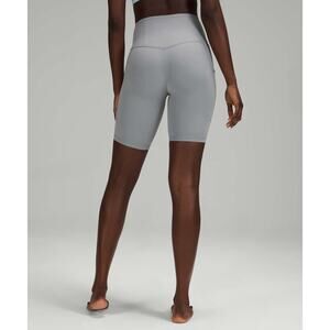 Lululemon Align High Rise Short with Pockets 8" Size 0 EUC Grey